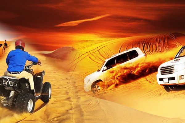 vip desert safari + quad biking