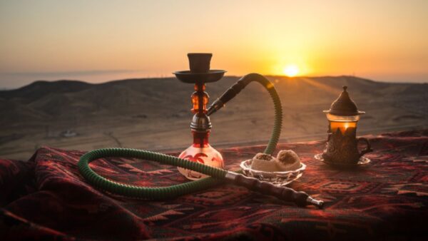desert safari – with shisha on table