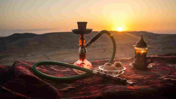 desert safari – with shisha on table