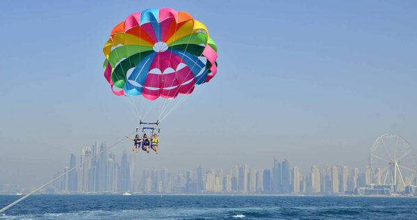 dubai parasailing triple 15 minutes