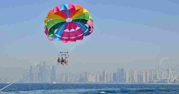 dubai parasailing triple 15 minutes